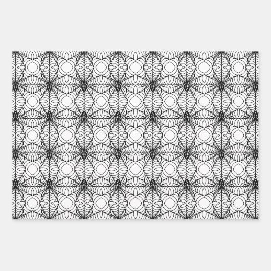 Spider en web inpakpapier vel (Voorkant)