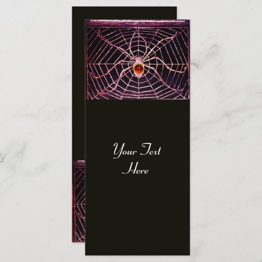 SPIDER en WEB Red Ruby Black (Voorkant / Achterkant)