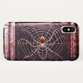 SPIDER en WEB Red Ruby Black Case-Mate iPhone Case (Achterkant (horizontaal))