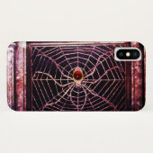 SPIDER en WEB Red Ruby Black Case-Mate iPhone Case (Achterkant (horizontaal))