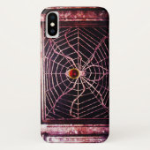 SPIDER en WEB Red Ruby Black Case-Mate iPhone Case (Achterkant)
