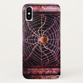 SPIDER en WEB Red Ruby Black Case-Mate iPhone Case (Achterkant)