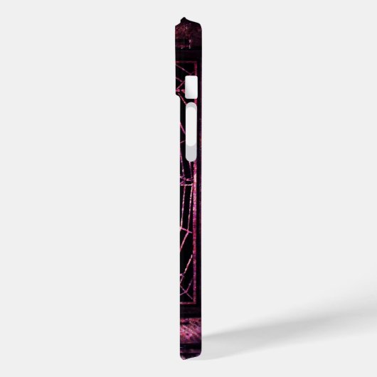 SPIDER en WEB Red Ruby Black Case-Mate iPhone Case (Achterkant / Links)