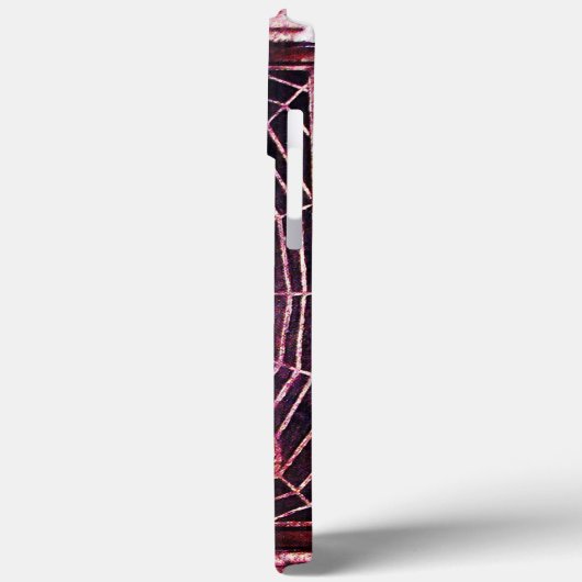 SPIDER en WEB Red Ruby Black Case-Mate iPhone Case (Achterkant / Links)