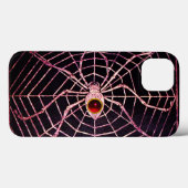 SPIDER en WEB Red Ruby Black Case-Mate iPhone Case (Achterkant (horizontaal))