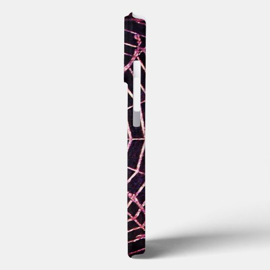 SPIDER en WEB Red Ruby Black Case-Mate iPhone Case (Achterkant / Links)