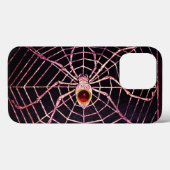 SPIDER en WEB Red Ruby Black Case-Mate iPhone Case (Achterkant (horizontaal))