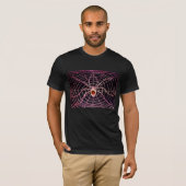 SPIDER en WEB Red Ruby Black T-shirt (Voorkant volledig)
