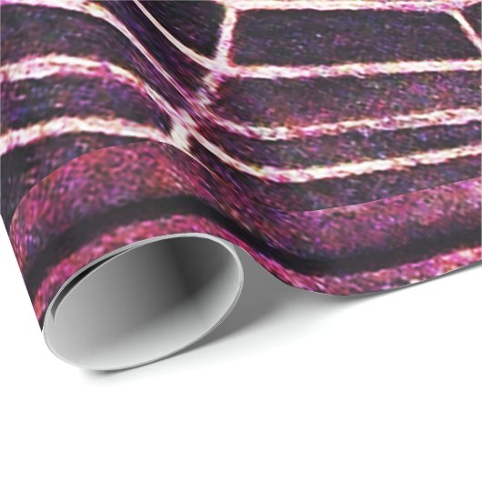 SPIDER en WEB Red Ruby Gemstone Black Cadeaupapier (Rol Hoek)