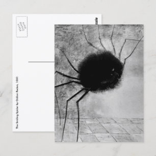 Spider glimlachen door Odilon Redon,  Halloween Briefkaart