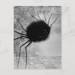 Spider glimlachen door Odilon Redon,  Halloween Briefkaart