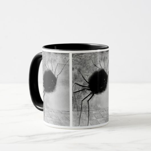 Spider glimlachen door Odilon Redon, Halloween Mok (Voorkant links)