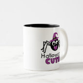 Spider Halloween Cutie Tweekleurige Koffiemok (Voorkant rechts)