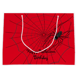 Spider Halloween Gift Bag, aanpassen Groot Cadeauzakje
