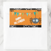 Spider Halloween Kinder Rechthoekige Sticker (Tas)
