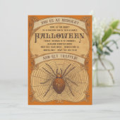 Spider Halloween Party Invitation pour adultes (Debout devant)