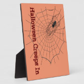 Spider Halloween Plaque Fotoplaat (Zijkant)