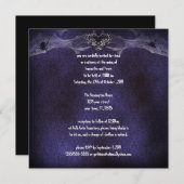 Spider Heart Gothic Vampire Uitnodiging (Voorkant / Achterkant)