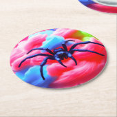 Spider in Cotton Snoep Onderzetter (Gebogen)