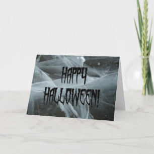 Spider Leg Halloween en Eerie Background Kaart