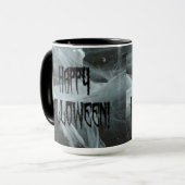 Spider Leg Halloween et Eerie Arrière - plan Mug (Devant gauche)