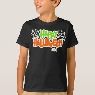 Spider Lovers Happy Halloween Kleurrijke Schattige T-shirt