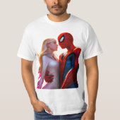 Spider-Man en Spider Gwen T-shirt (Voorkant)