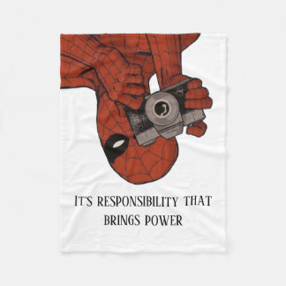 “Spider-Man Photo Camera Blanket Fleece Deken