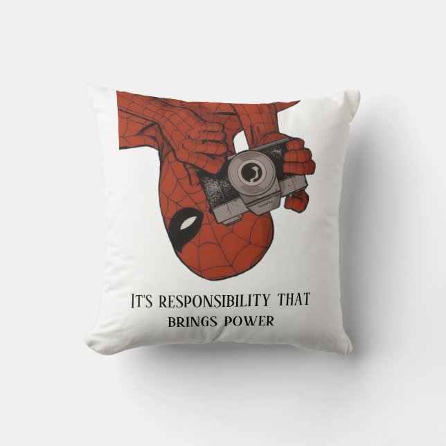 “Spider-Man Photo Camera Blanket Kussen (Voorkant)