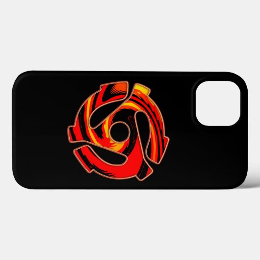 Spider met 45 rpm Case-Mate iPhone case (Achterkant (horizontaal))