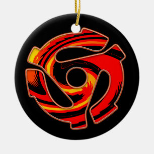 Spider met 45 rpm keramisch ornament
