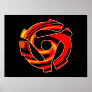 Spider met 45 rpm poster