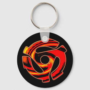 Spider met 45 rpm sleutelhanger