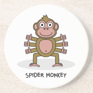 Spider Monkey Zandsteen Onderzetter