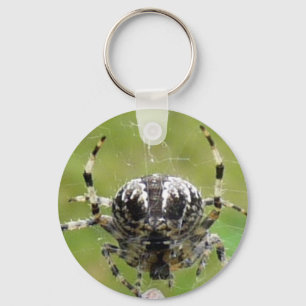 Spider op het werk Keyring Sleutelhanger