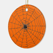 Spider op internet keramisch ornament (Links)