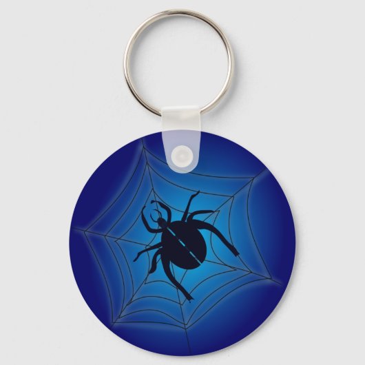 Spider op internet sleutelhanger (Voorkant)