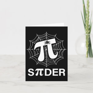 Spider Pi Spider Wetenschap Wiskunde Docent Funny Kaart