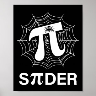 Spider Pi Spider Wetenschap Wiskunde Docent Funny Poster