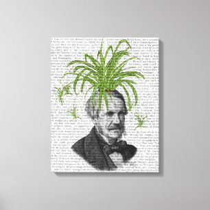 Spider Plant Head Canvas Afdruk