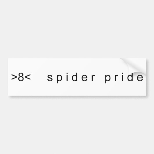 Spider Pride-Bumpersticker Bumpersticker (Voorkant)