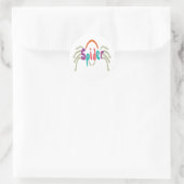 Spider Ronde Sticker (Tas)