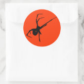 Spider Ronde Sticker (Tas)