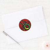Spider Ronde Sticker (Envelop)
