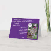 Spider Science-Fiction Collage Kaart (Achterkant)