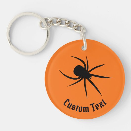 Spider Silhouette Sleutelhanger (Voorkant)