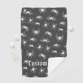 Spider Silhouettes Motif serviette de golf (En situation)