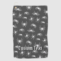 Spider Silhouettes Motif serviette de golf
