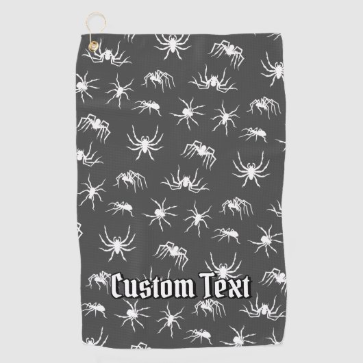 Spider Silhouettes Motif serviette de golf (Devant)