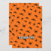 Spider Silhouettes Pattern Kaart (Voorkant / Achterkant)